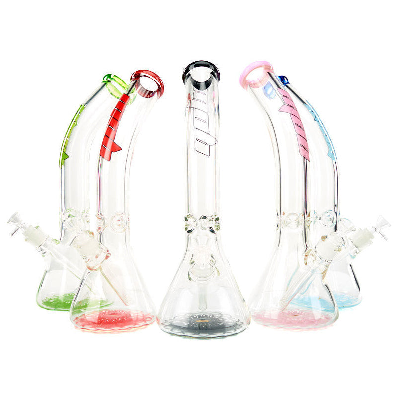 MOB Glass Bent Neck Beaker Water Pipe