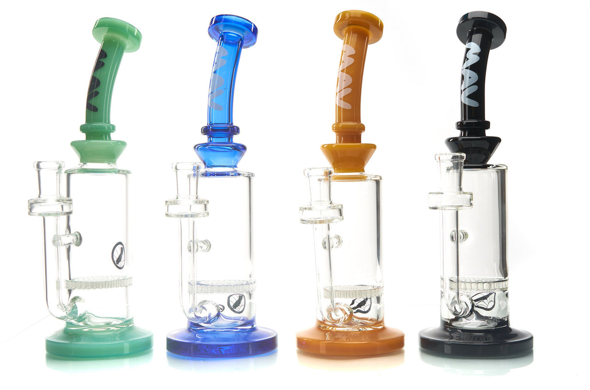 MAV Glass Mini Bent Neck Honey Dab Rig 4