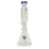 MAV Glass Mini Inline Coil Beaker Purple Back Side View