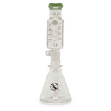 MAV Glass Mini Inline Coil Beaker Sea Foam Back Side View