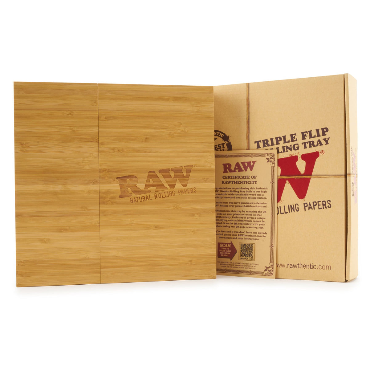 Triple Flip Magnetic Bamboo Rolling Tray