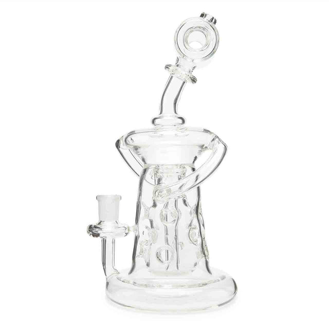 710 Lab Scientific Glass Fab Egg Recycler Concentrate Oil Rig Clear Glass