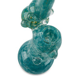 turquoise bubbler for dry herb for sale at cloud 9 smoke co