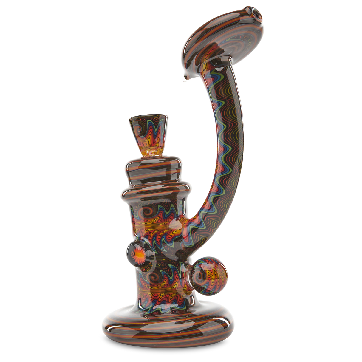 Andy G Fire Bubbler one of a kind glass hand pipe