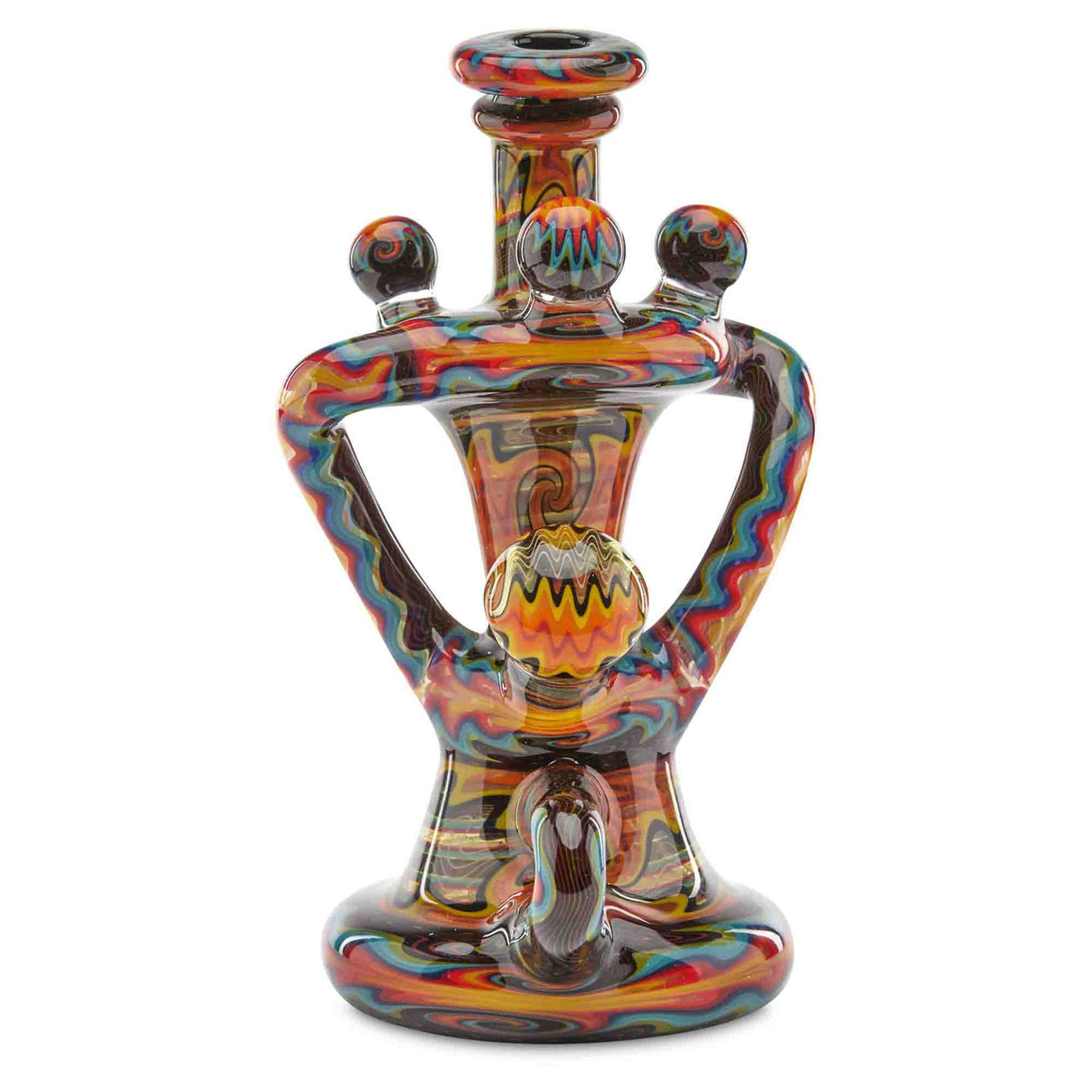 Andy G Layered Double Up Klein multi colored glass art