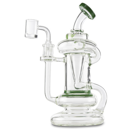 MAV Glass Glass Recycler Dab Rig with Honeycomb Perc