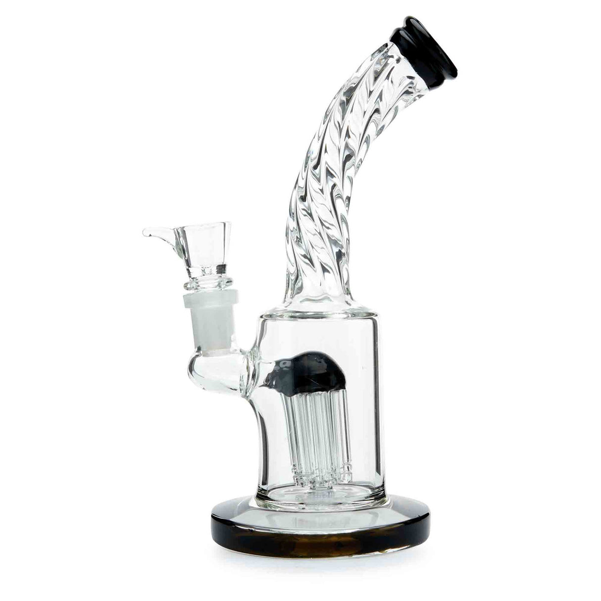 Twist Neck Water Pipe Black