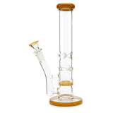 west coast honeycomb to turbine straight tube bong for smoking herbs gold