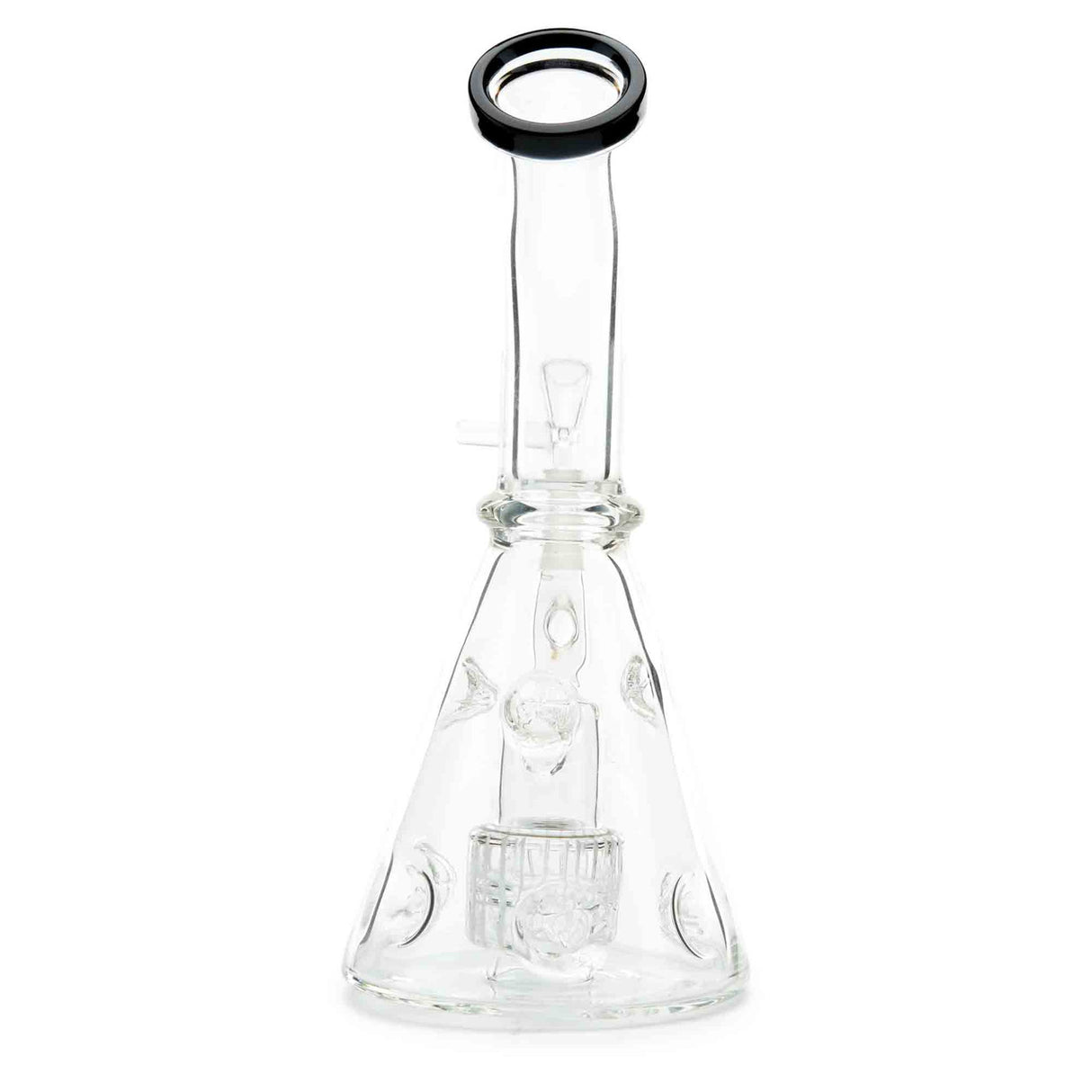 Affordable Fab Cone Water Pipe with bent neck and perc system.