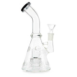 Affordable Fab Cone Water Pipe with bent neck and perc system.