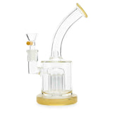 Best Affordable Tree Concentrate Rig Perc Water Pipe  Rich Yellow Gold color accents