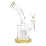 Best Affordable Tree Concentrate Rig Perc Water Pipe  Sultry Gold color accents