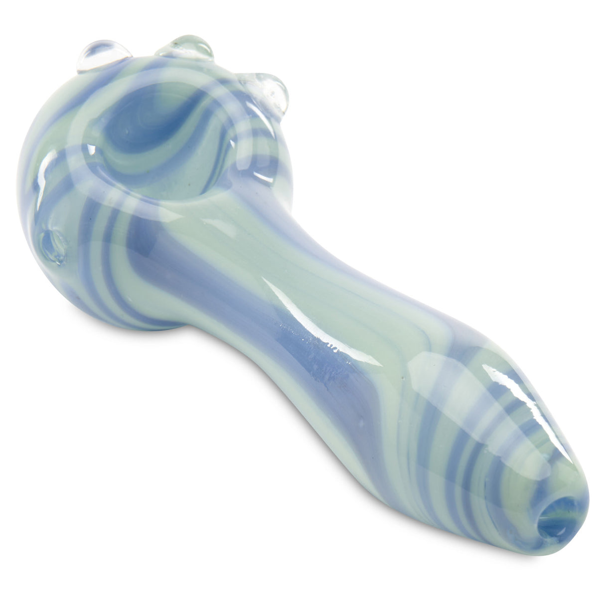 Blueberry yogurt small dry herb hand pipe top view