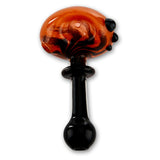 Black and Orange Swirl Hand Pipe Spoon