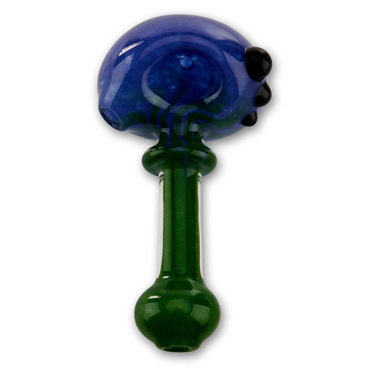 Green and Blue Swirl Hand Pipe Spoon