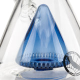 MAV Glass Ink Blue Slitted Pyramid Perc