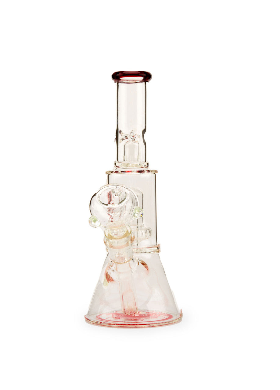 Affordable High Quality MOB Glass Mini Beaker Water Pipe Red