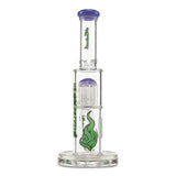 Medicali 10" 8-Tree Straight water pipe for dry herb