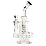 MOB Glass Internal Klein Recycler Rig  Premium Thick Scientific Glass Black Color