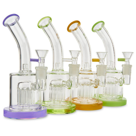 Best Affordable Tree Concentrate Rig Perc Water Pipe  Lime Green color accents All available colors