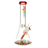 MOB Glass 12in 9mm Rainbow Beaker Water Pipe 4