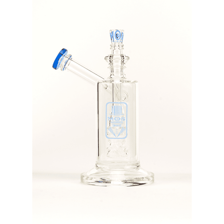 Best Scientific Glass Sidecar Bubble Water Pipe By Mob Glass Blue Dream Color