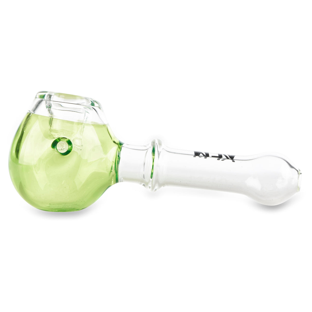 afm light green hand pipe spoon dry herb accessory