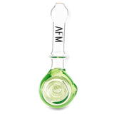 afm light green smoking accessory spoon for herb