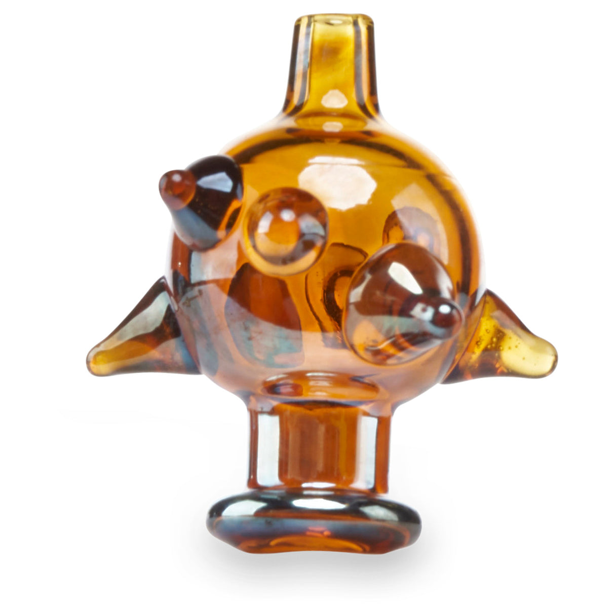 AFM Spiked Bubble Carb Caps for Quartz Banger amber