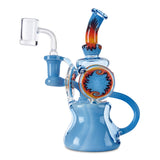 black sand dual uptake recycler with blue and orange wig wag work