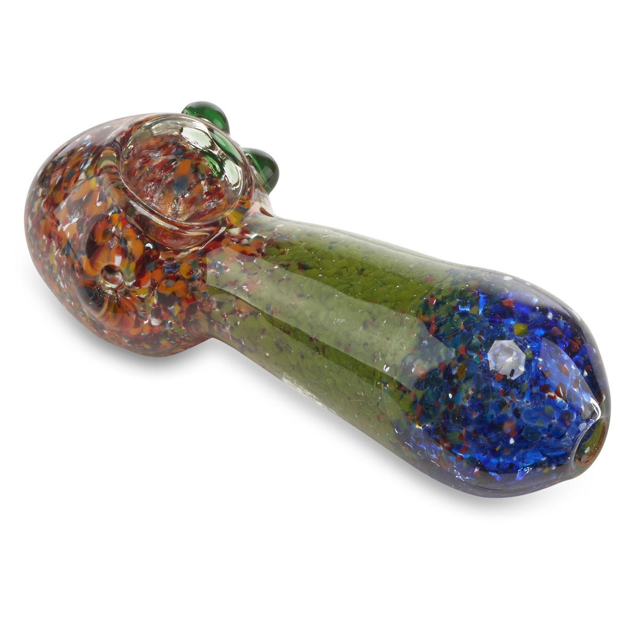 Half & Half spoon glass pipe hand pipe bowl chillum for herbs