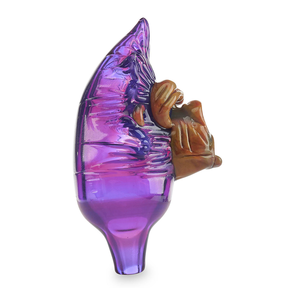 SunBlu Glass Wook Carp Cap #6 Handcrafted by John Simpson Signed and numbered in back. Circa 2019 Royal Jelly Molten Aura Glass