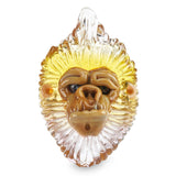 BluSun Glass Wookie Wook Pendant #110 circa. 2019 Clear citron fade