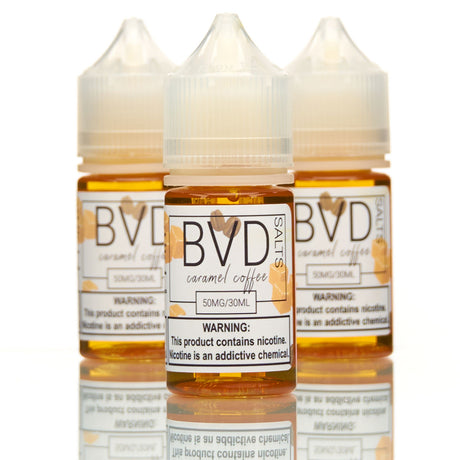 BVD Premium Salt Nic Vape Juice Caramel Coffee Flavor 50mg | 30mL