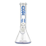 trippy 4/20 leaf 12 inch water pipe bong with 14mm glass slide