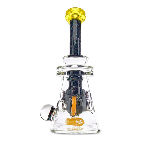 Dynamic Glass Worked Fab Beaker swiss perc dab rig yellow