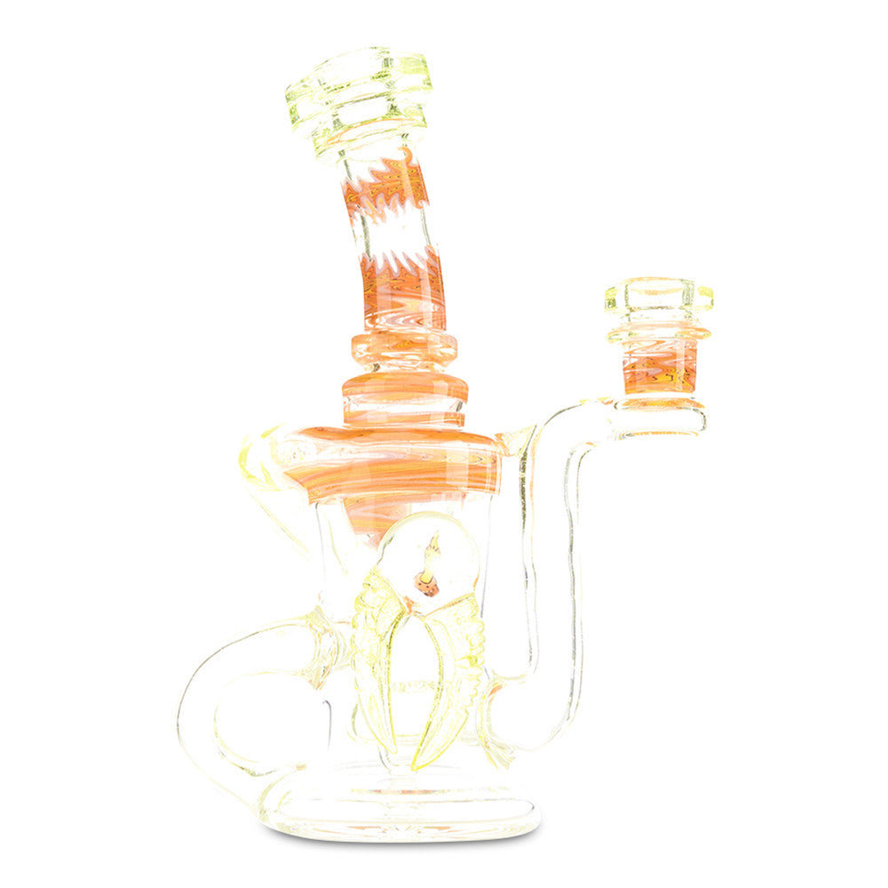 Dynamic Glass Worked Klein Recycler concentrate dab rig red heady glass