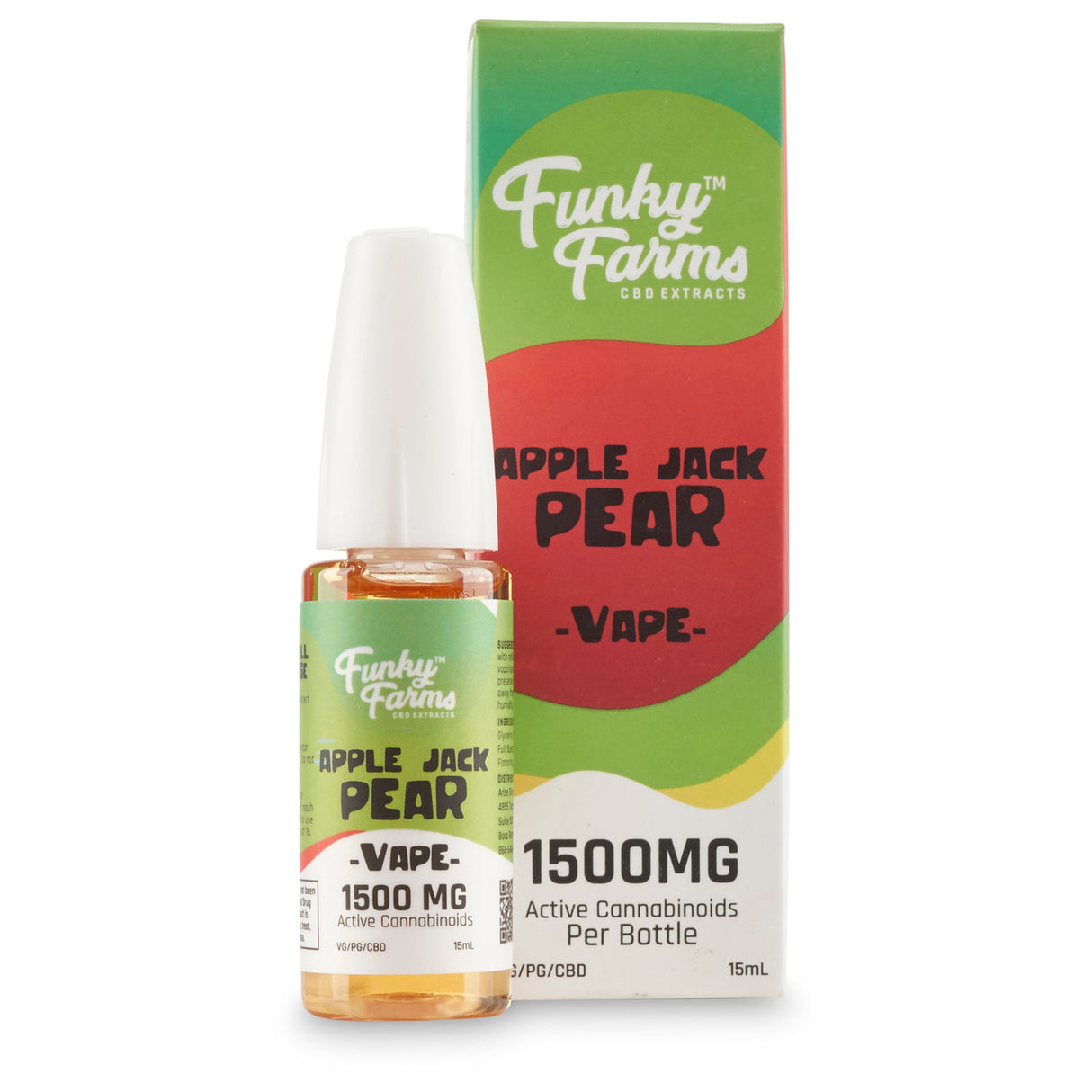 Funky Farms Apple Jack Pear 1500mg CBD Vape Juice