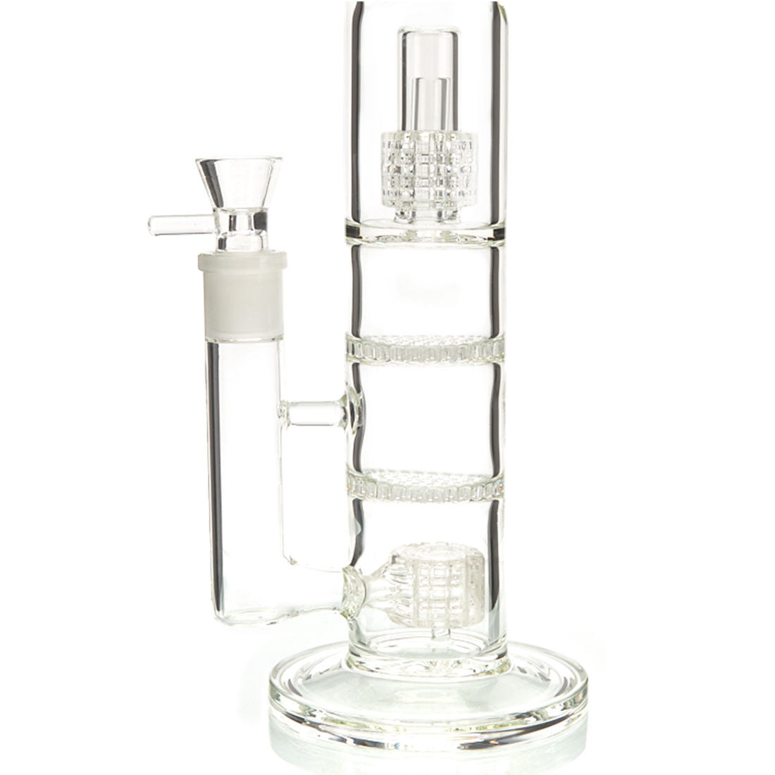 Gambino Double Honeycomb Turbine Water Pipe thick borosilicate glass water pipe