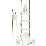 Gambino Double Honeycomb Turbine Water Pipe thick borosilicate glass water pipe