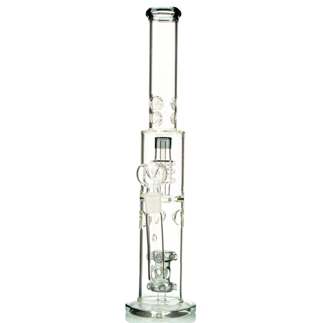 AFM Double Tree Perc Water Pipe  Straight Tube Water Pipe On Sale – CLOUD  9 SMOKE CO.