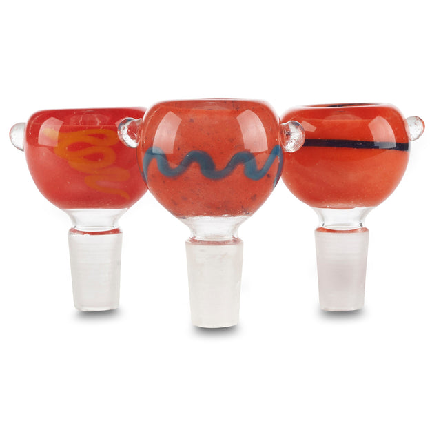 round 14mm double marble designer waterpipe bowl for bongs