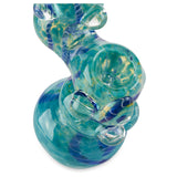 down with the blues bubbler with dry herb bowl at cloud 9 smoke co