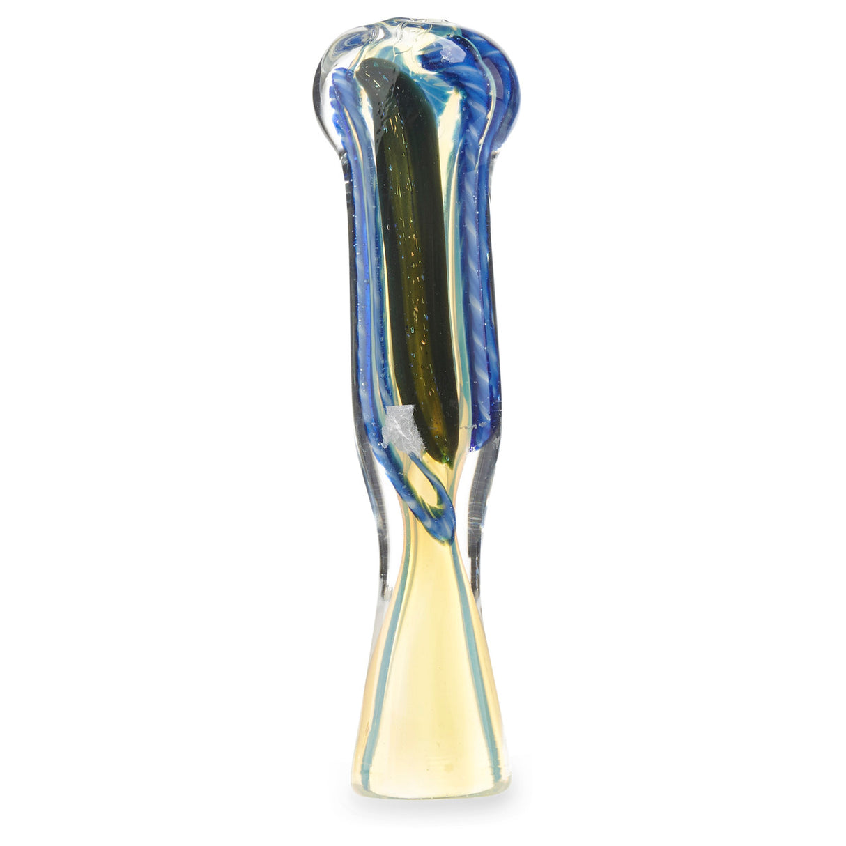 dope glass chillum with art design for sale online