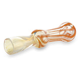 swirly small glass chillum one hitter for smoking herbs