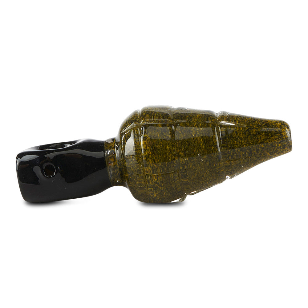 pioneer grenade novelty steam roller hand pipe glass bowl for dry herb