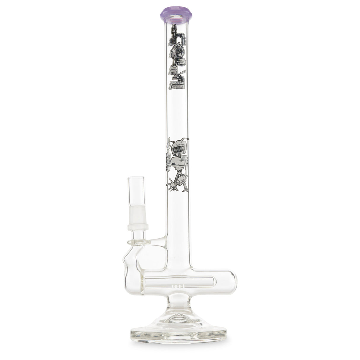 hops glass peashooter robot inline rig with purple lip for sale