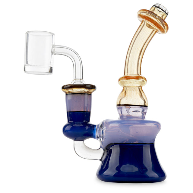 huffy glass banger hanger peach purple blue colored rig