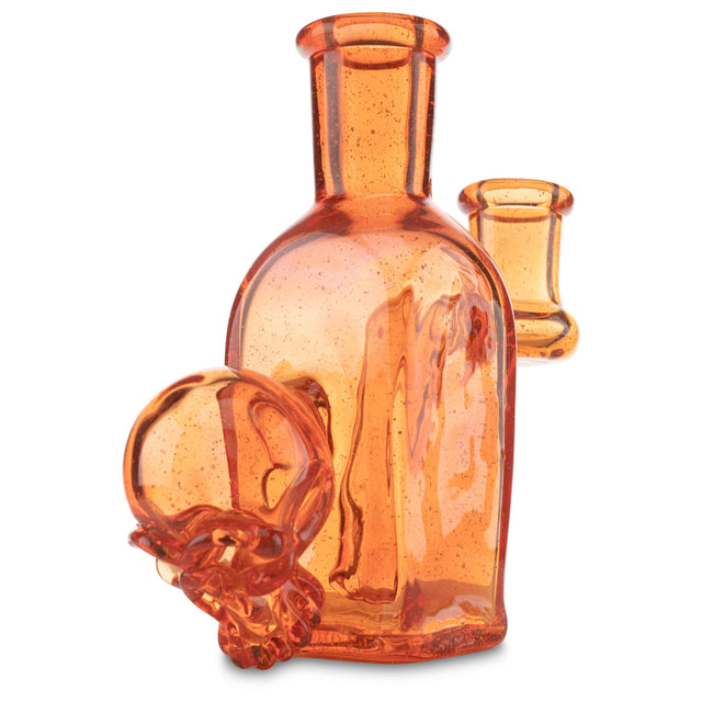inkz glass potion bottle banger hanger fire orange colored rig