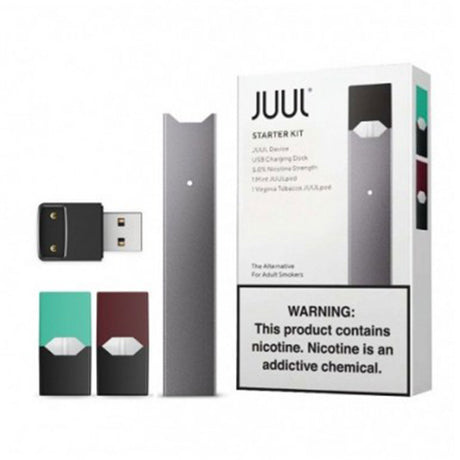 JUUL Vape Device Starter Kit comes with Mint and Virginia Tobacco Pods 5.0% nicotine